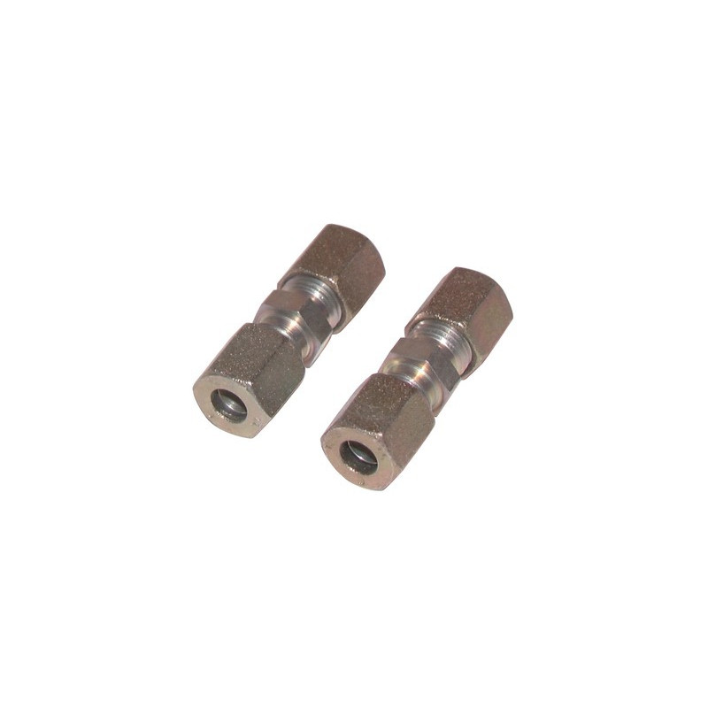 Raccordo ad anello diritto tubo 12mm x tubo 12mm- DIFF - 602869  - (X2)