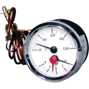 Termomanometro 0°-120°C - 0-6 bar Ø 58mm- DIFF - 606017