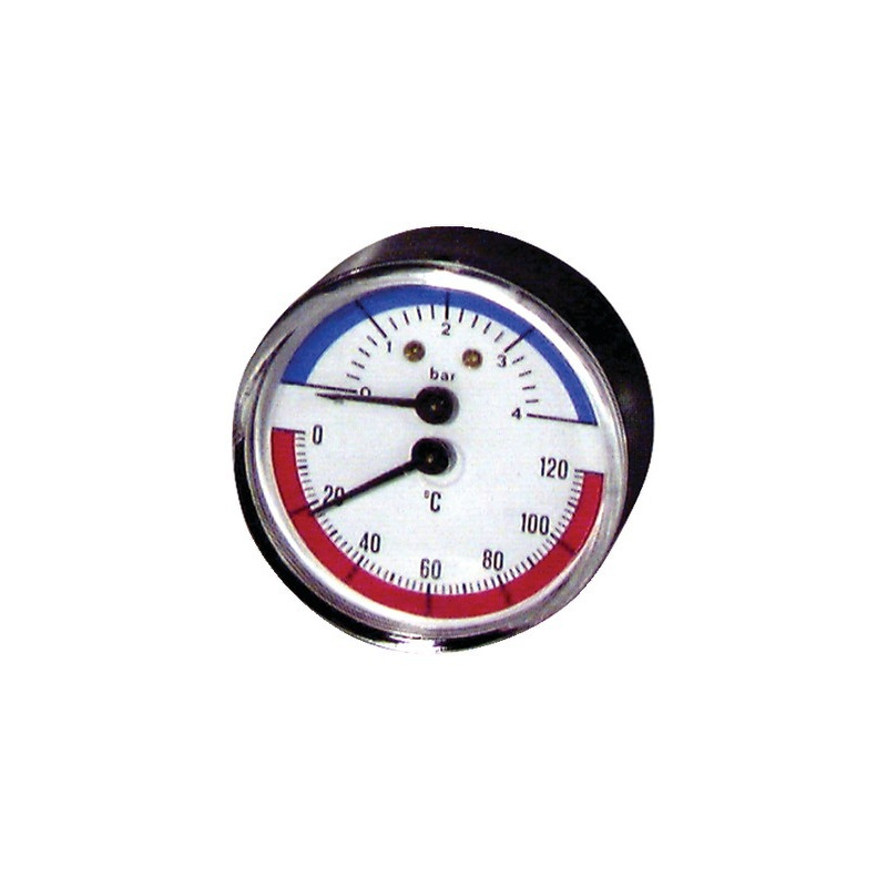 Termomanometro 0°-120°C - 0-4 bar Ø 63mm- DIFF - 606030
