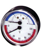Termomanometro 0°-120°C - 0-4 bar Ø 63mm- DIFF - 606030 Termomanometro 0°-120°C - 0-4 bar Ø 63mm- DIFF - 606030