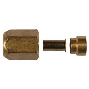 Raccordo ottone SAE SO 40231-1/4" sae/0,8- SERTO - 416.2384.063  - (X10)