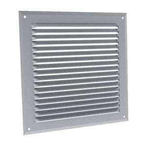 Griglia con alette inclinate in alluminio anodizzato GA AN 100 x 100- ANJOS - 6602