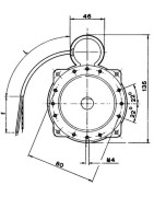 Flangia di adattamento per motore NEMA 2/N2/F4- DIFF pour De Dietrich Chappée - S50036914 Flangia di adattamento per motore NEMA 2/N2/F4- DIFF pour De Dietrich Chappée - S50036914