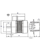 Motore AACO 60.2.75.32M- DIFF - 702105