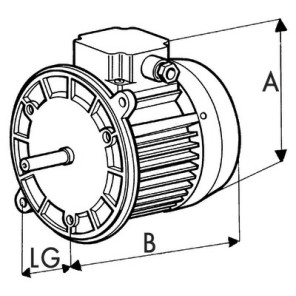 Motore bruciatore 135 2 370 TV- DIFF - 702382