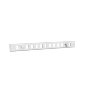 Griglia chiudibile in alluminio prelaccato bianco GO BL 300 x 30- ANJOS - 7120