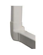 Angolo verticale sinistro 80x60 bianco crema 9001- DIFF - 806310