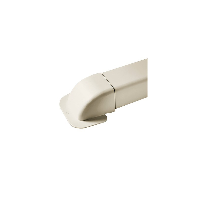 Curva a muro 110x75 RAL 9010- DIFF - 806372  - (X4)
