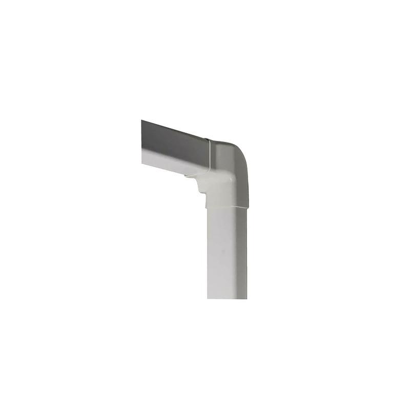 Angolo verticale diritto 60x80 bianco RAL9001- DIFF - 807715  - (X4)