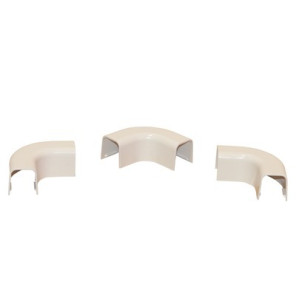 Curva piana 25x25 RAL9010- DIFF - 807723  - (X20)