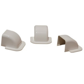 Curva passaggio a muro 60x80 bianco RAL9010- DIFF - 807734  - (X6)