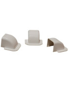 Curva passaggio a muro 60x80 bianco RAL9010- DIFF - 807734  - (X6)