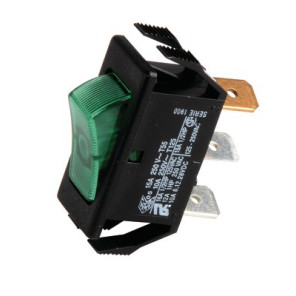 Interruttore unipolare nero / verde- GEMINOX - 87168121620