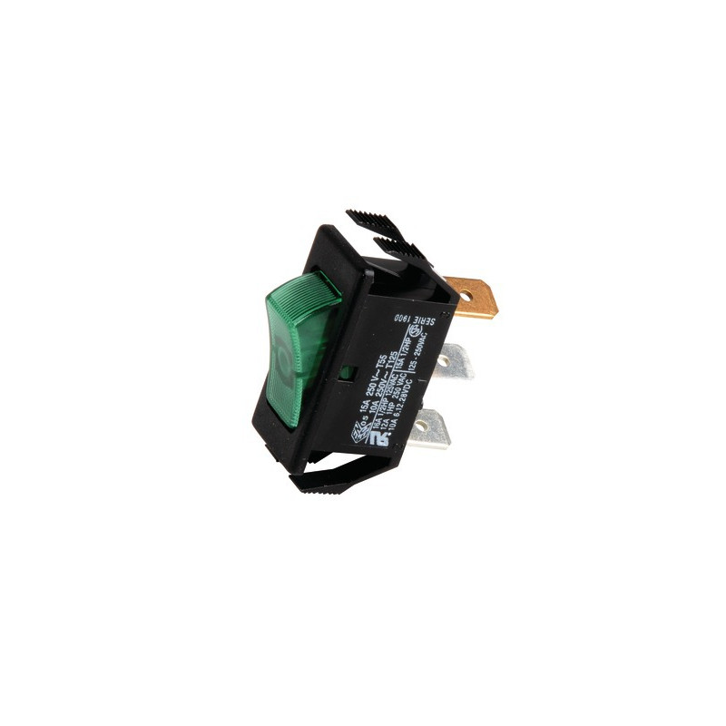 Interruttore unipolare nero / verde- GEMINOX - 87168121620