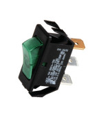 Interruttore unipolare nero / verde- GEMINOX - 87168121620