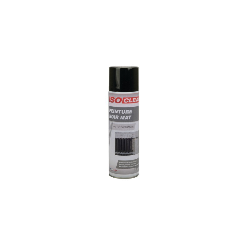 Peinture noire mat Haute Température- ISOCLEAR - 901214