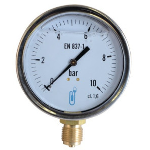 Manometro glicerina 0-10 bar Ø 100mm- DIFF - 901406
