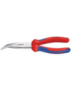 Pinza per meccanica con becchi mezzotondi - Becco di cicogna a 40°- KNIPEX - 26 22 200