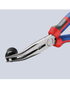 Pinza per meccanica con becchi mezzotondi - Becco di cicogna a 40°- KNIPEX - 26 22 200