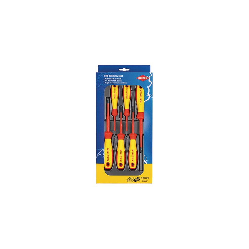 Assortimento di 6 giraviti- KNIPEX - 00 20 12 V01