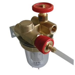 Filtro gasolio con ricircolo con valvola d'arresto FF3/8"- OVENTROP - 2122103+2127600