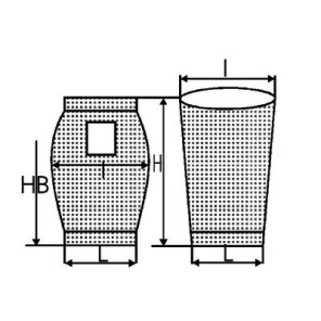 Sacco per aspiratore- DIFF - 904100  - (X10)