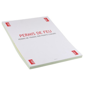 Modulo "permesso per lavori a caldo" formato A4- DIFF - 904353