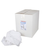 Pacco di strofinacci in cotone bianco 10 kg- ISOCLEAR - 904716