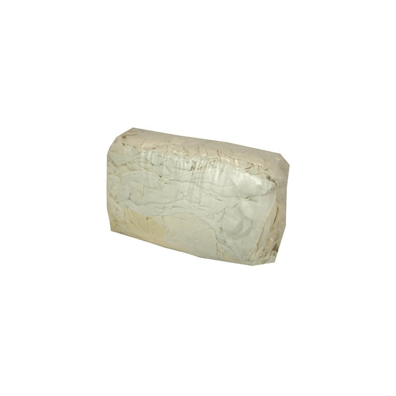 Pacco di strofinacci in cotone bianco 1 kg- ISOCLEAR - 904717
