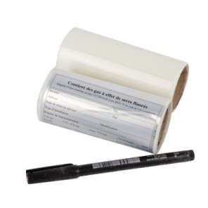 25 etichette identificazione alluminio- GALAXAIR - ETIC/25 ALU F GAS+PROTEC