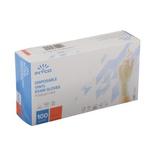 Guanti monouso in vinile (T7/8 - M)- DIFF - 905148  - (X100)