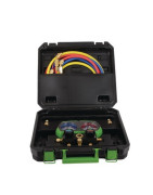 Manifold 2V alu + flexibles R32 R134A R4- SUPER STARS - ST-B268 Manifold 2V alu + flexibles R32 R134A R4- SUPER STARS - ST-B268