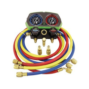 Manifold 2V alu + flexibles R32 R134A R4- SUPER STARS - ST-B268