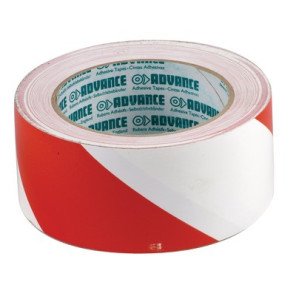 Nastro adesivo per delimitazioni rosso/bianco- DIFF - 907124