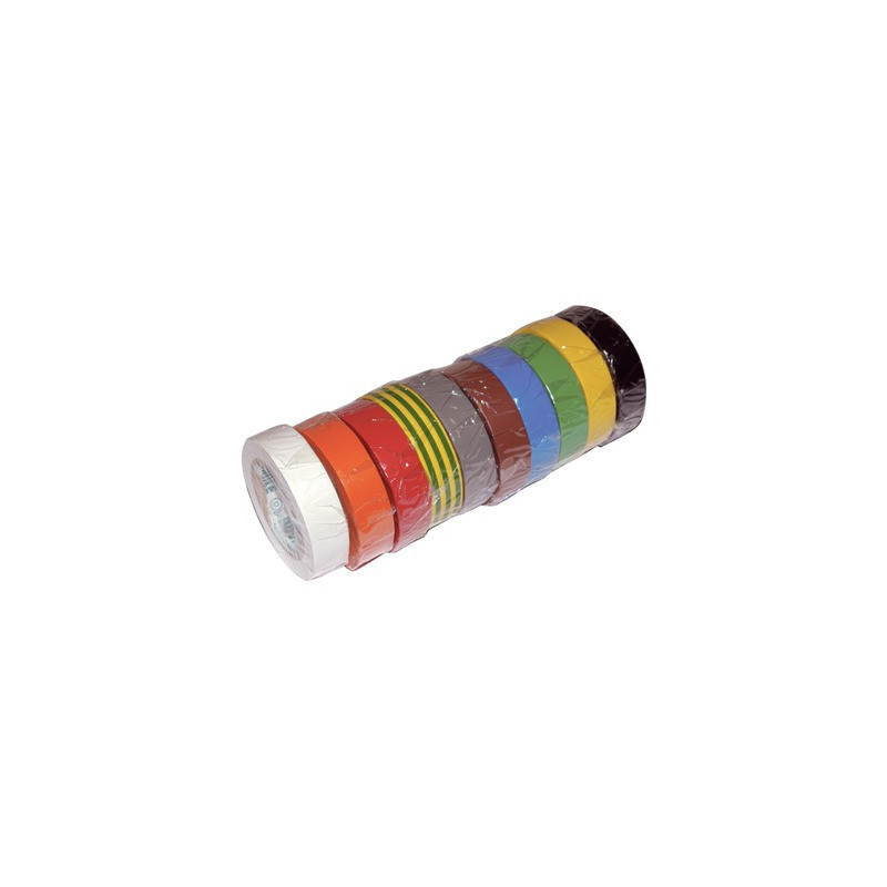 Kit nastro adesivo isolante PVC- DIFF - 907125  - (X10)