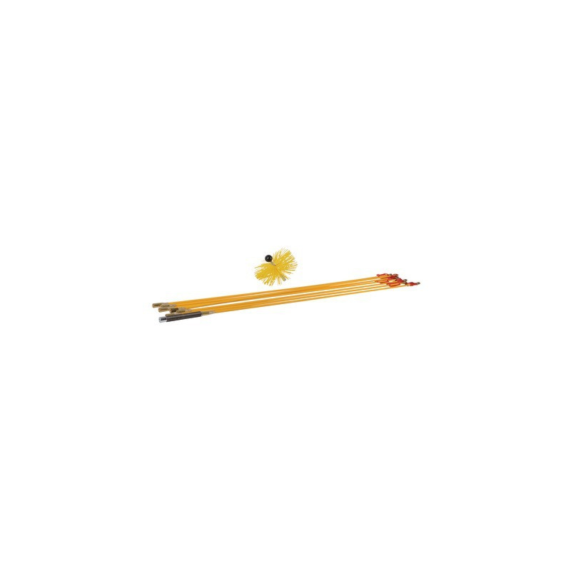 Kit pulizia canne fumarie con riccio rilsan- DIFF - 909911