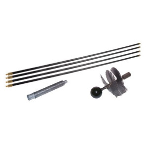 Kit pulizia camini riccio acciaio Ø125- DIFF - 909917
