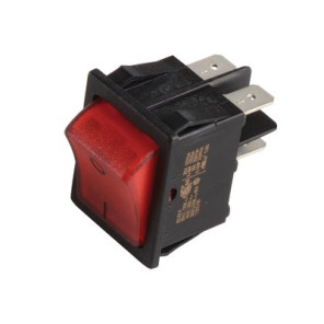Interruttore bipolare luminoso rosso- DE DIETRICH - 95325090
