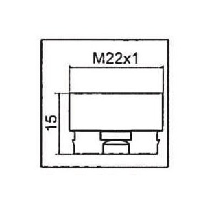 Adattatore per aeratore CLINIC SNAP M22x1- NEOPERL - 1437190