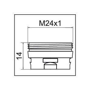 Adattatore per aeratore CLINIC SNAP M24x1- NEOPERL - 1437290