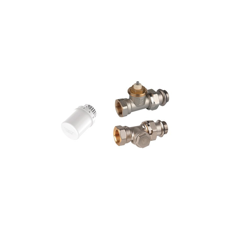 Kit valvole per radiatore 3/8" a gomito- HONEYWELL HOME - VTL3030ES10