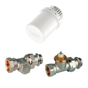Kit valvole per radiatore 1/2" diritto- HONEYWELL HOME - VTL3030DS15