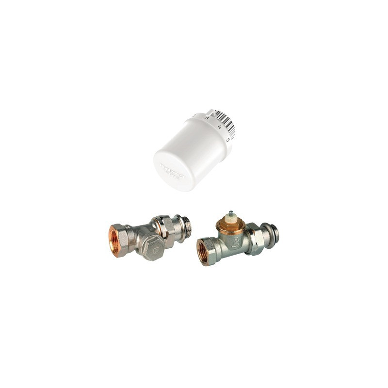 Kit valvole per radiatore 1/2" diritto- HONEYWELL HOME - VTL3030DS15