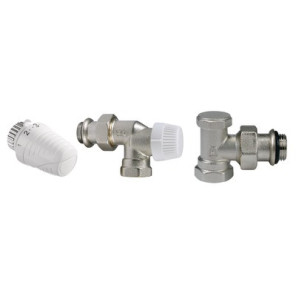 Kit valvole per radiatore 1/2" a gomito invertito- HONEYWELL HOME - VTL3030AS15