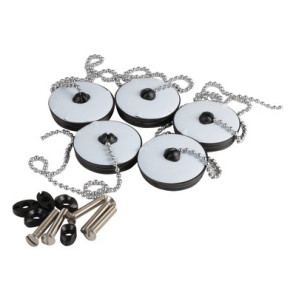 Set 5 tappi con catenella- NICOLL - 0411246