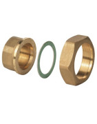 Kit di 3 raccordi DN 25 ottone (acs)- SIEMENS - ALG253B  - (X3)