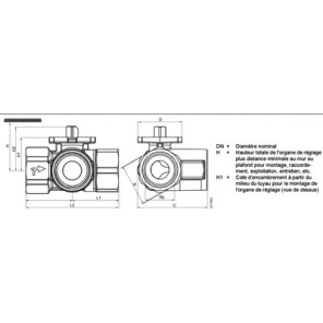 Valvola 3 vie a sfera PN40 DN32 kvs 16- SIEMENS - VBI61.32-16