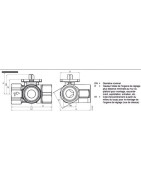 Valvola 3 vie a sfera PN40 DN32 kvs 16- SIEMENS - VBI61.32-16