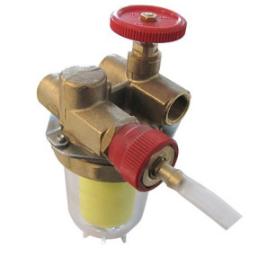 Filtro gasolio con ricircolo con valvola di arresto FF3/8"- OVENTROP - 2122261+2127600