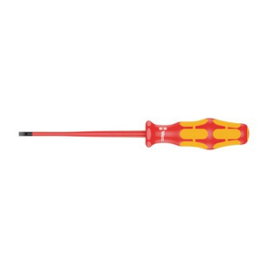 Tournevis VDE isolé pour vis à fente, avec lame à diamètre réduit, 0.6 x 3.5 x 100 mm- WERA - 05006440001